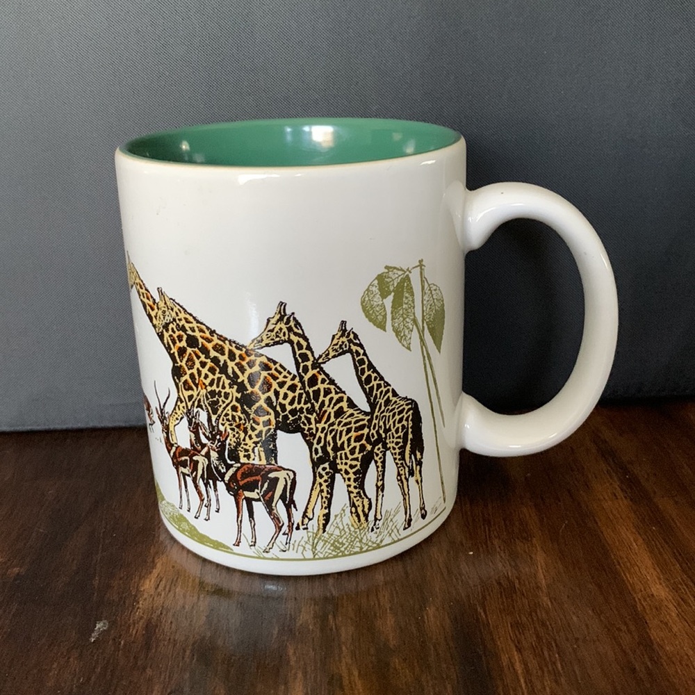 Hallmark Safari Coffee Tea Mug Giraffe Zebra